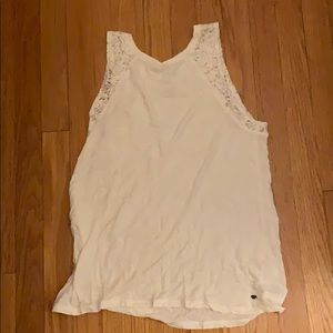 white lace tank top